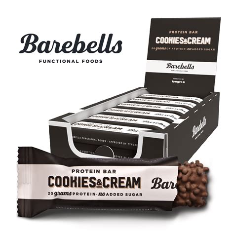 Barebells Protein Bar Cookies And Cream 12x 55g Protein Bars Cookies And Cream Cookie Bars