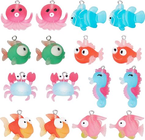 Amazon Sunnyclue Box Pcs Styles Ocean Resin Charms Sea