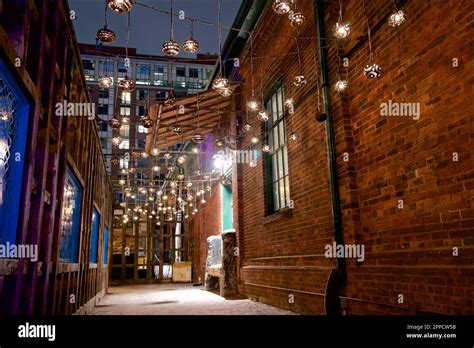 Night city street in Toronto, Canada Stock Photo - Alamy