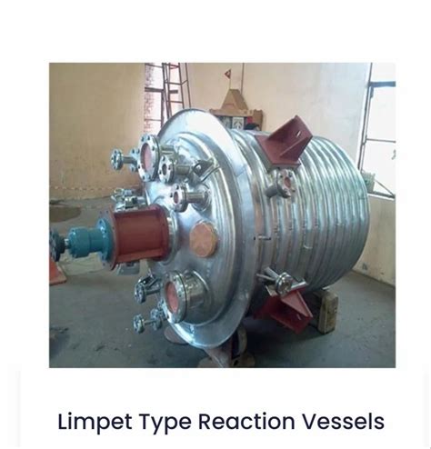 Stainless Steel Ss Reactor Vessel Limpet Coils Capacity L At