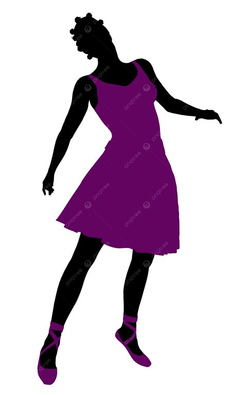 African American Female Ballerina Silhouette Ballet Tap Dancer Dance