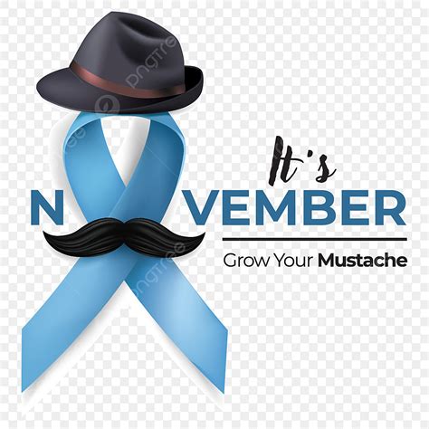 Movember Es Noviembre Vector De Concientización Sobre El Cáncer De