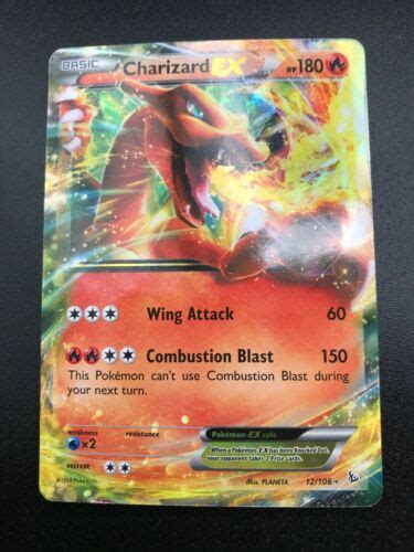 Charizard Ex Ultra Rare 12106 Xy Flashfire Pokemon Card Tcg Nm Holo