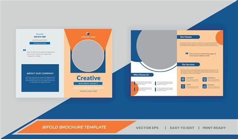 Bifold Brochure Template Professional Business Brochure Bi Fold