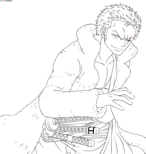 One Piece Zoro Coloring Sheets Coloring Pages