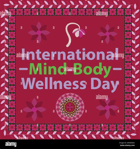 Banner Vector Design For International Mind Body Wellness Day