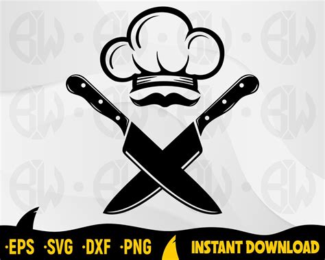 Chef Logo SVG Chef Svg Chef Clipart Cook Logo Svg Chef Cut File For