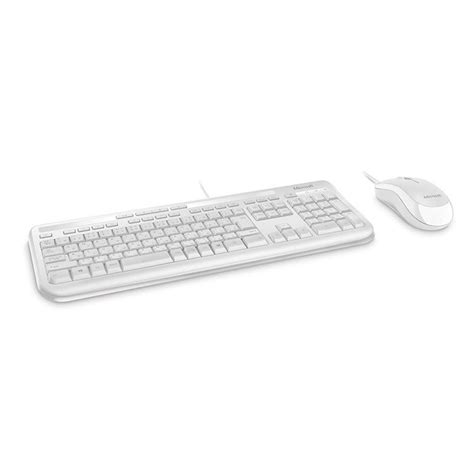 Microsoft Wired Desktop 600 Series USB Keyboard and Mouse Combo - White ...