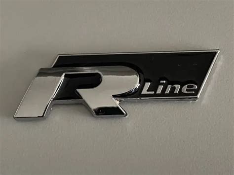 VW R LINE Emblem Logo Schriftzug Aufkleber Typenschild 10 stück EUR 50