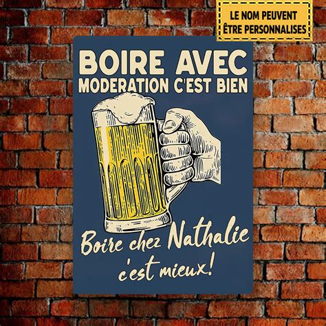 Boire Avec Modération C'est Bien 10 Enseigne En Métal – MetalSignsStore