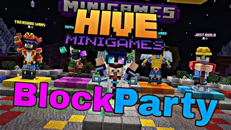 Minecraft The Hive Block Party Gameplay Youtube