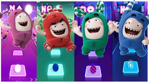 Oddbods Newt 🆚 Oddbods Fuse 🆚 Oddbods Zee 🆚 Oddbods Pogo Tiles Hop