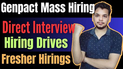 Genpact Virtual Mass Hiring Interview Off Campus Drive