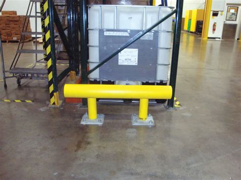 Floor Mounted Guard Rail Mounting Steelhigh Density Polyethylene