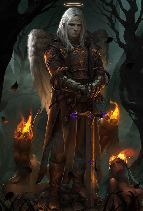 Aasimar Paladin Dungeons And Dragons Characters Character Art