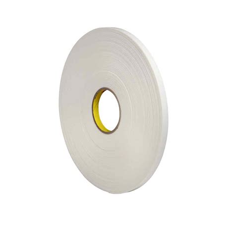 3M 24313 Double Coated Polyethylene Foam Tape 4462 White 1 2 In X 72