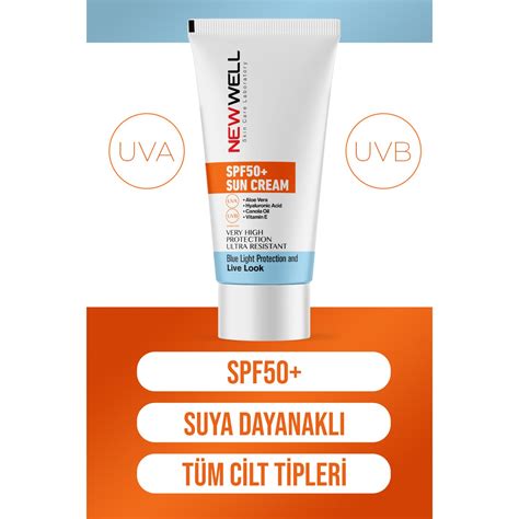 New Well Güneş Kremi Yüksek Koruma Spf 50 Aloe Vera Fiyatı