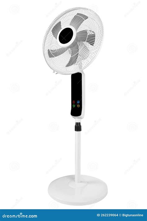 Modern Electric Floor Fan Isolated on White Background. Electric Floor ...