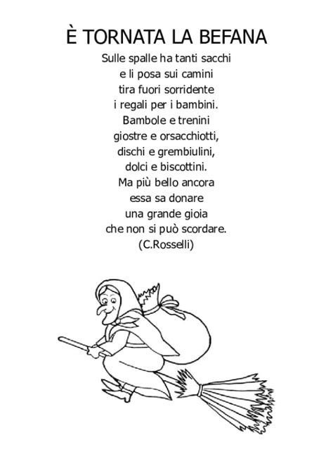 Tornata La Befana Schede Didattiche