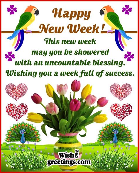 Happy New Week Messages - Wish Greetings