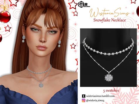 The Sims Resource Snowflake Necklace