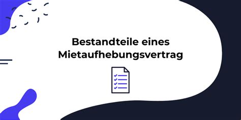 Mietaufhebungsvertrag Muster Pdf Word Vorlage