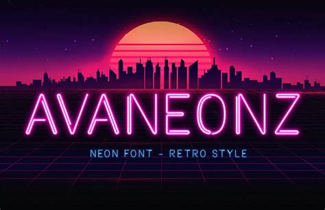 23 Luminous Neon Sign Fonts to Light Up Your Design