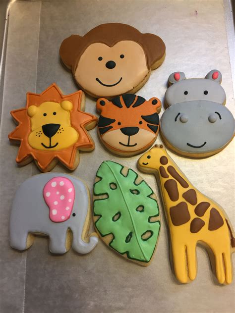 Jungle Cookies By The Green Lane Baker Safari Cookies Baby Boy