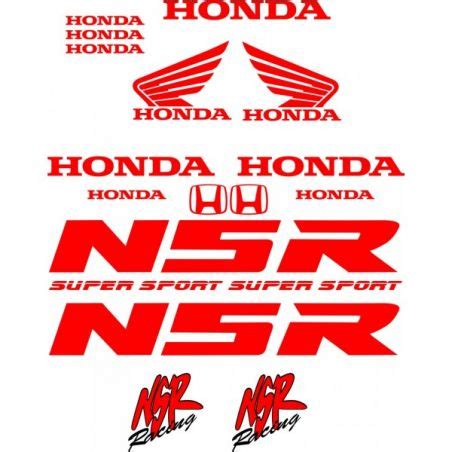 HONDA NSR Kit déco Stickers Planche Autocollants Honda 69