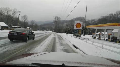 Maggie Valley, North Carolina winter storm of 2018, Soco Rd - YouTube