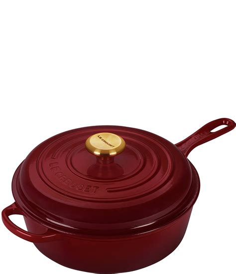 Le Creuset Signature Qt Enameled Cast Iron Cassadou With Gold