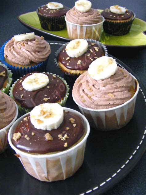 Rêve de gourmandises Muffins ou cupcakes banane chocolat beurre