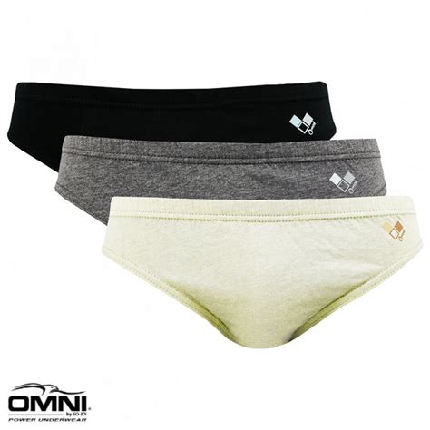 Omni By Soen Mens 3in1 Chevy Cotton Bikini Brief Lazada Ph