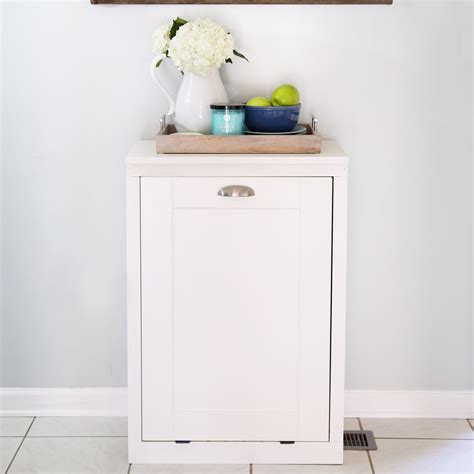 Tilt Out Trash Bin Cabinet With Drawer Plans | Cabinets Matttroy