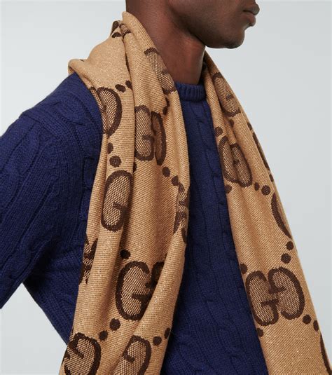 Gucci Gg Wool Jacquard Scarf Gucci