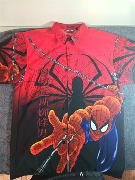 S Marvel Spider Man Button Up Shirt Gem