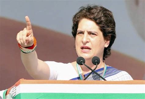 Priyanka Gandhi Targets Pm Modi In First Speech After Officially