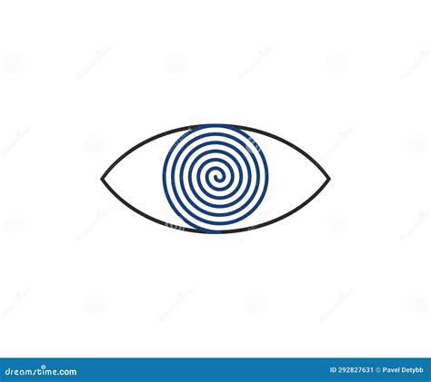 Hypnosis Eye Spiral Icon Vector Illustration Stock Illustration Illustration Of Element