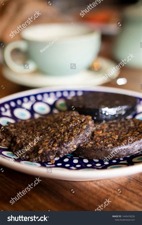 Traditional Scottish Haggis Served Breakfast On Stock Photo 1443418226
