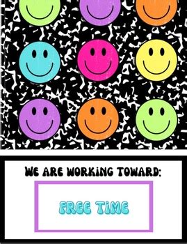 Happy Face Whole Class Reward Chart for Behavior or Goals- printable pdf