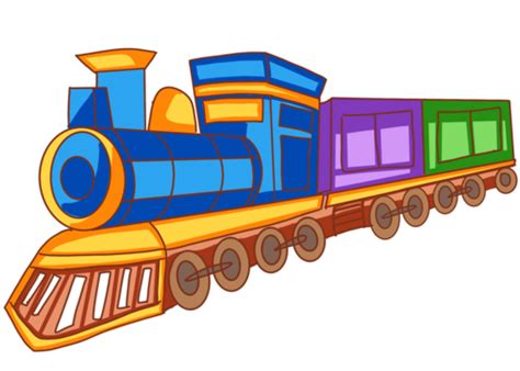 Train Blue Cartoon Style, Train Clipart, Cartoon Clipart, Train PNG ...