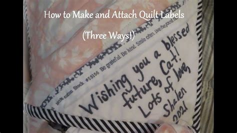 How To Make And Attach Quilt Labels Three Ways Quilt Labels Handcrafted Quilts Quilts