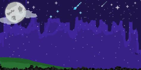 Night Sky Pixel Art by H4cKz on DeviantArt