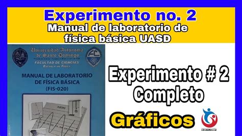 Experimento no 2 Construcción de gráficos Manual de laboratorio de