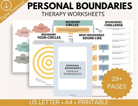 Understanding Boundaries Worksheet Printable