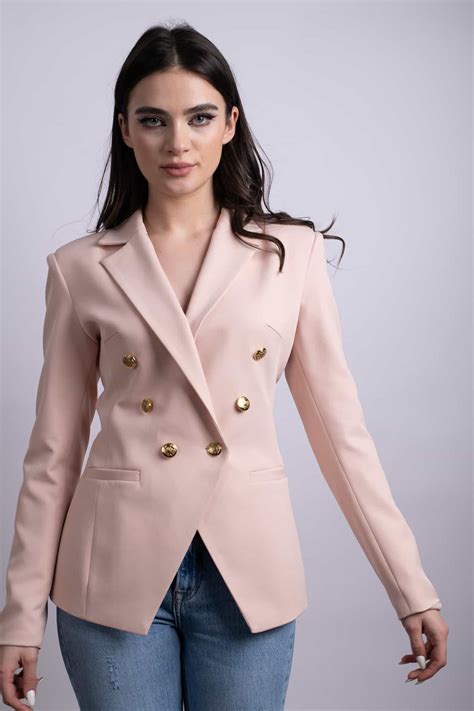 Sacou Powder Gold Buttons - La Donna