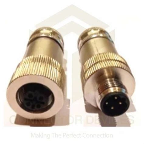 M12 Sensor Connectors D Coded Full Metal At Rs 600piece Temperature Sensor Connector In