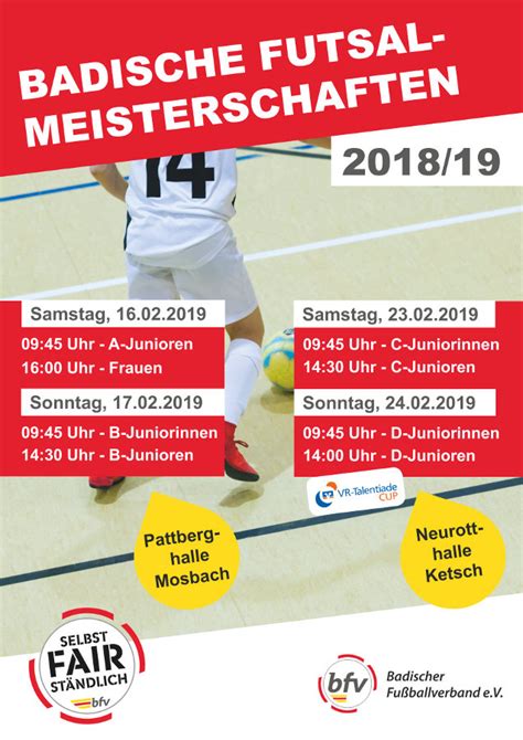 Futsal Meisterschaft Badischer Fußballverband e V