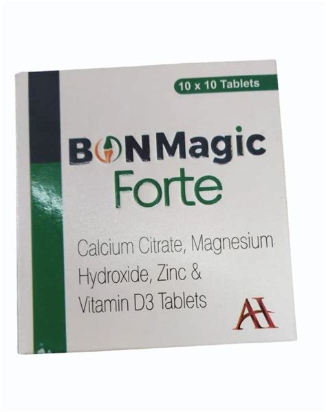 Bonmagic Forte Calcium Citrate Magnesium Hydroxide Zinc Vitamin D3