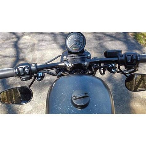 Inch Motorcycle Handlebar Mm Black Drag Straight Bar Cafe For